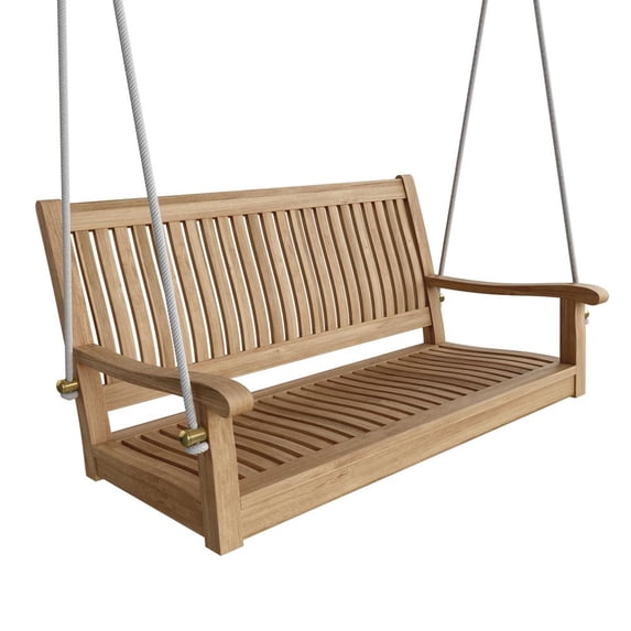 Anderson Teak Del-Amo 48" Straight Teak Swing Bench in Natural