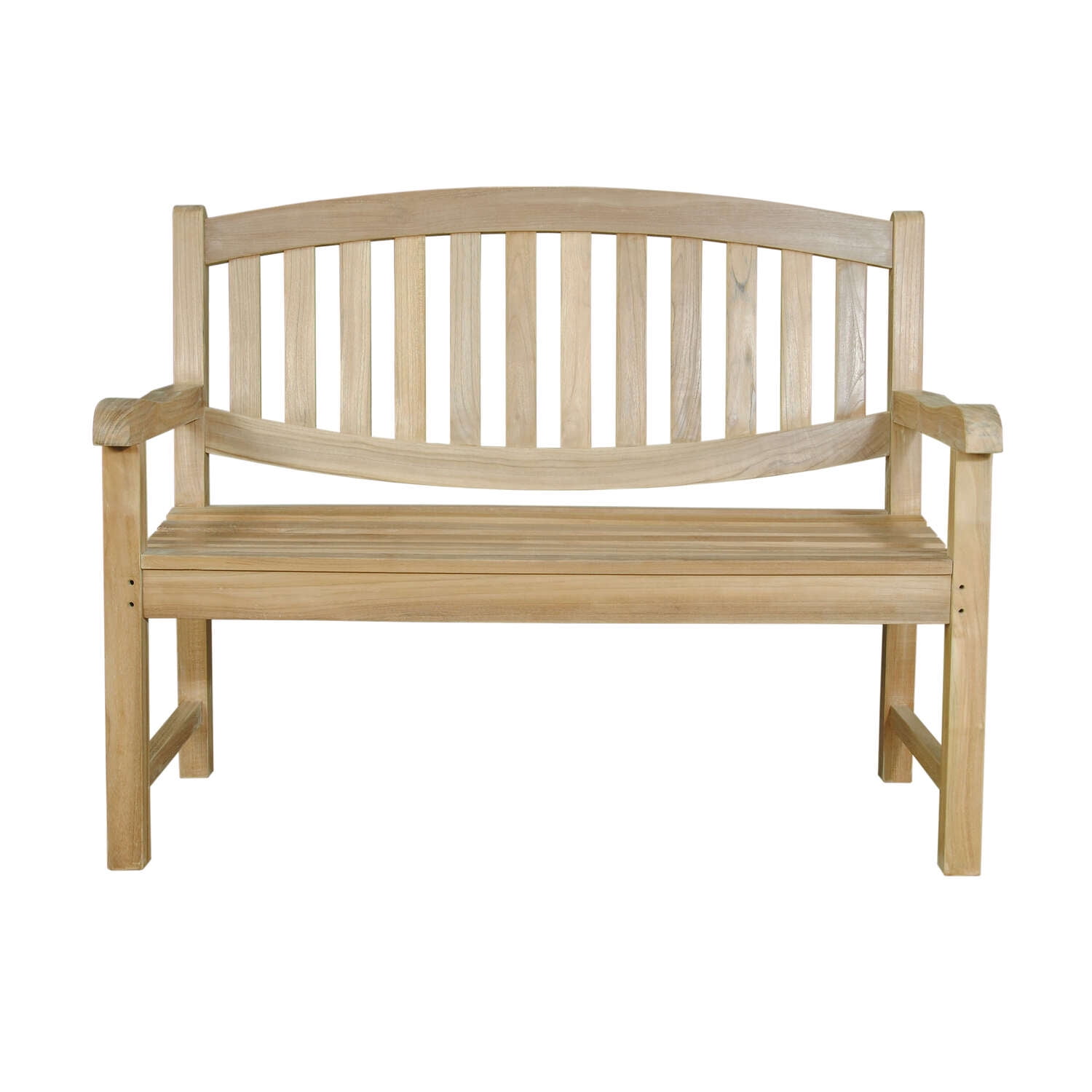 Kingston Natural Teak Outdoor 2-Seater Bench