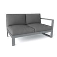 thumbnail image 1 of Anderson Teak Lucca Contemporary Aluminum Right Loveseat in Gray, 1 of 2