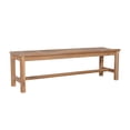 thumbnail image 1 of Anderson Teak Madison 59" Contemporary Teak Backless Bench in Brown, 1 of 2