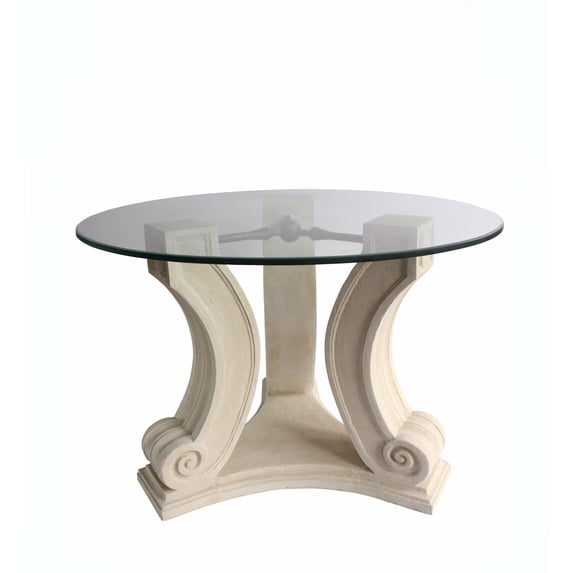 Anderson Teak Regency Contemporary Limestone Entry Hallway Table in Beige