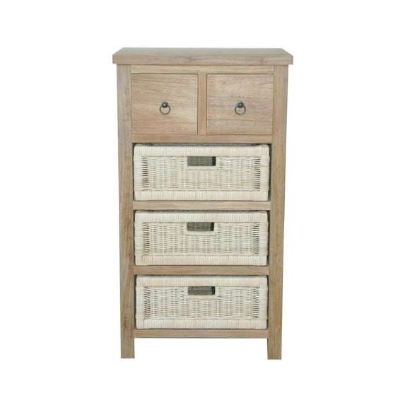 Anderson Teak Safari Patio End Table in Natural