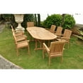 thumbnail image 1 of Anderson Teak Sahara Stackable 9-Pieces Oval Dining Set, 1 of 2