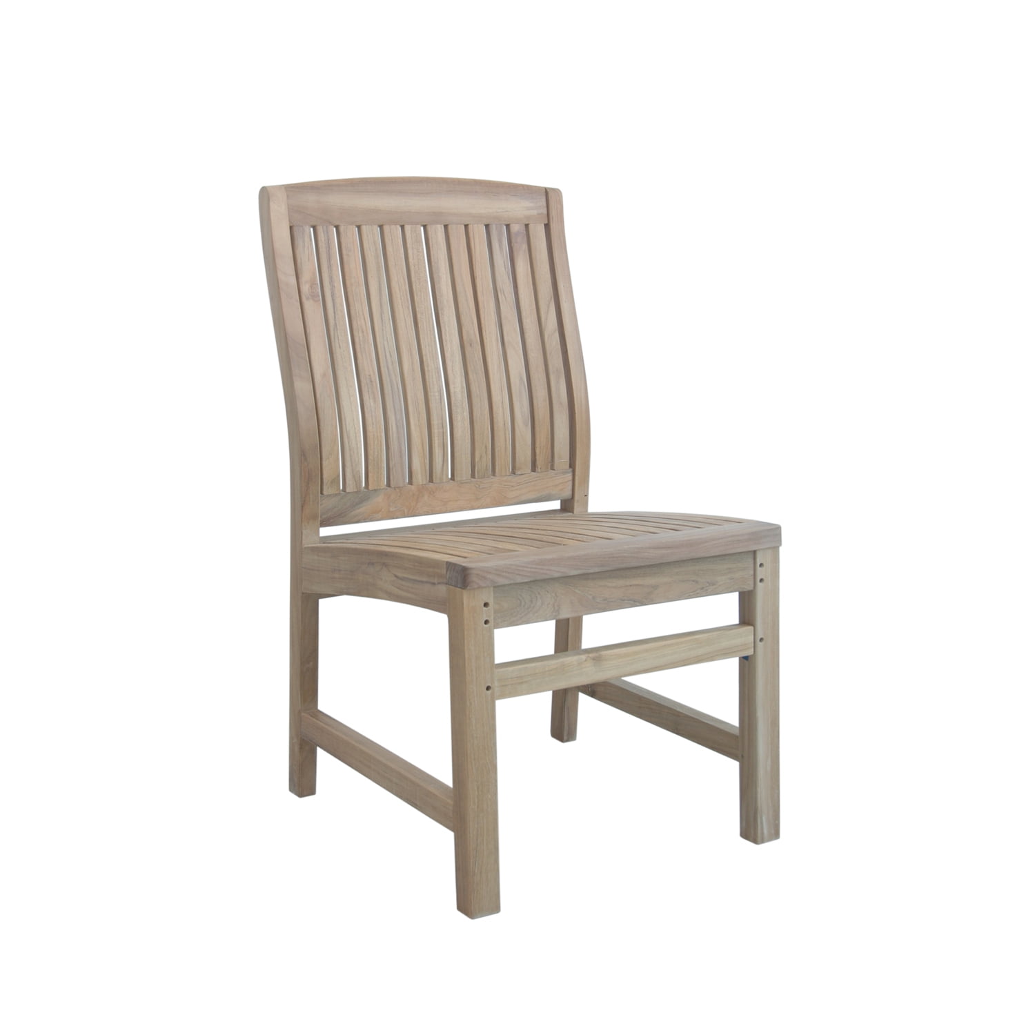 Sahara Natural Teak Armless Outdoor Dining Chair