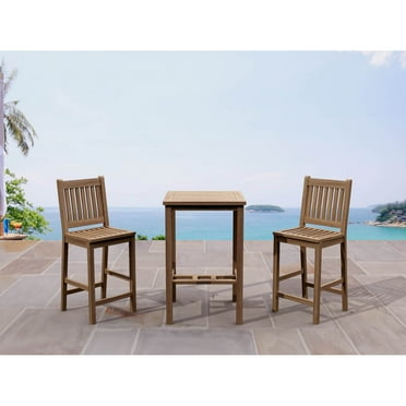 Anderson Teak Set-10 27 in. Avalon Square Bar Table