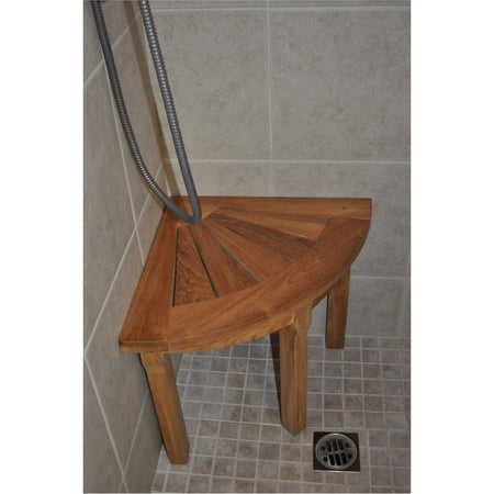 Anderson Teak Shower Stool Corner