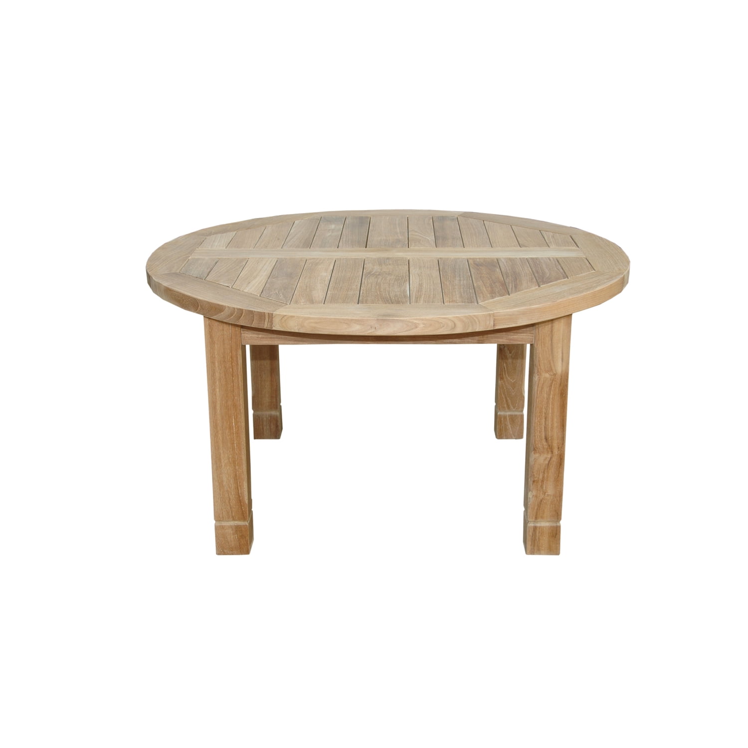 South Bay Natural Finish Solid Wood Round Outdoor Coffee Table