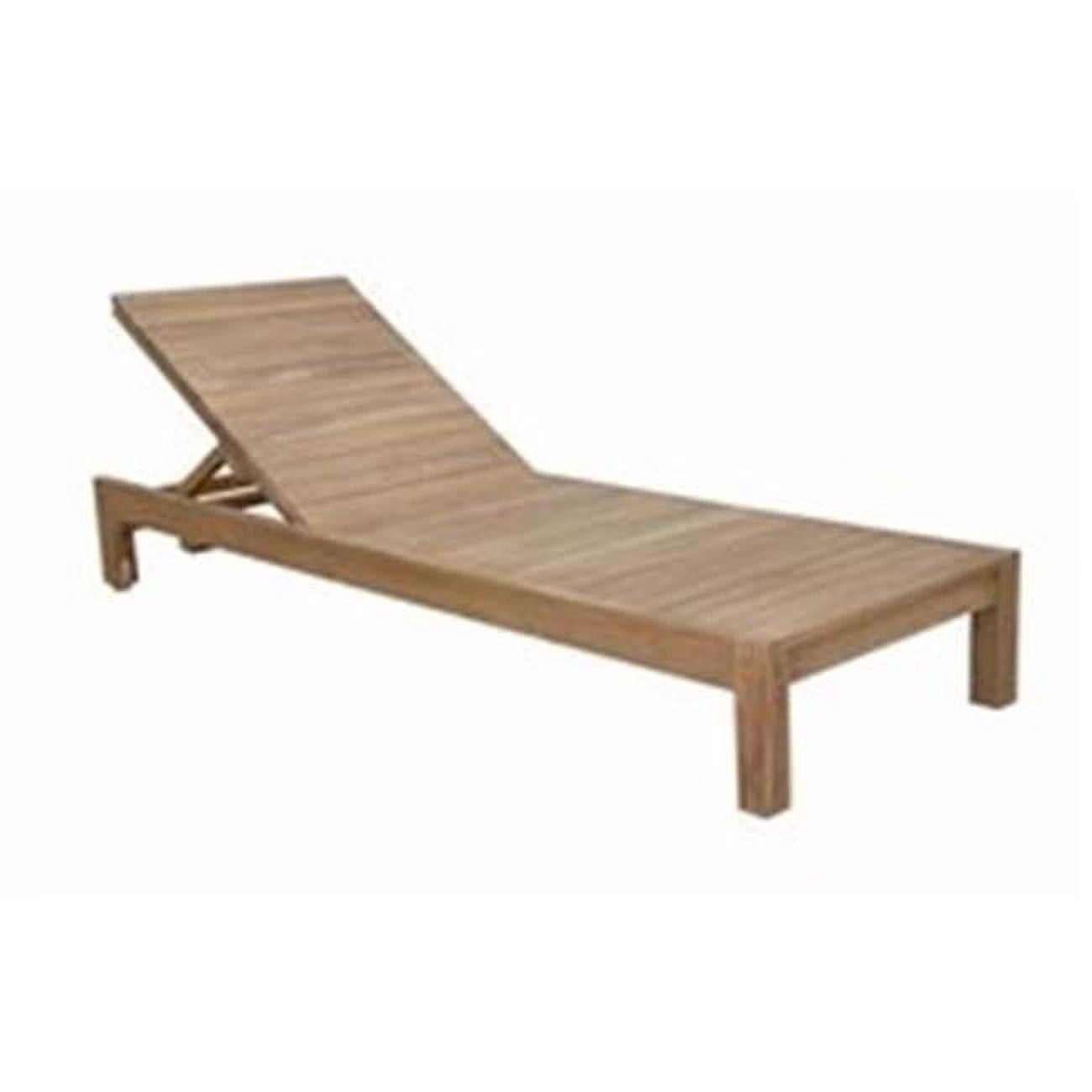 SouthBay Teak Adjustable Outdoor Sun Lounger