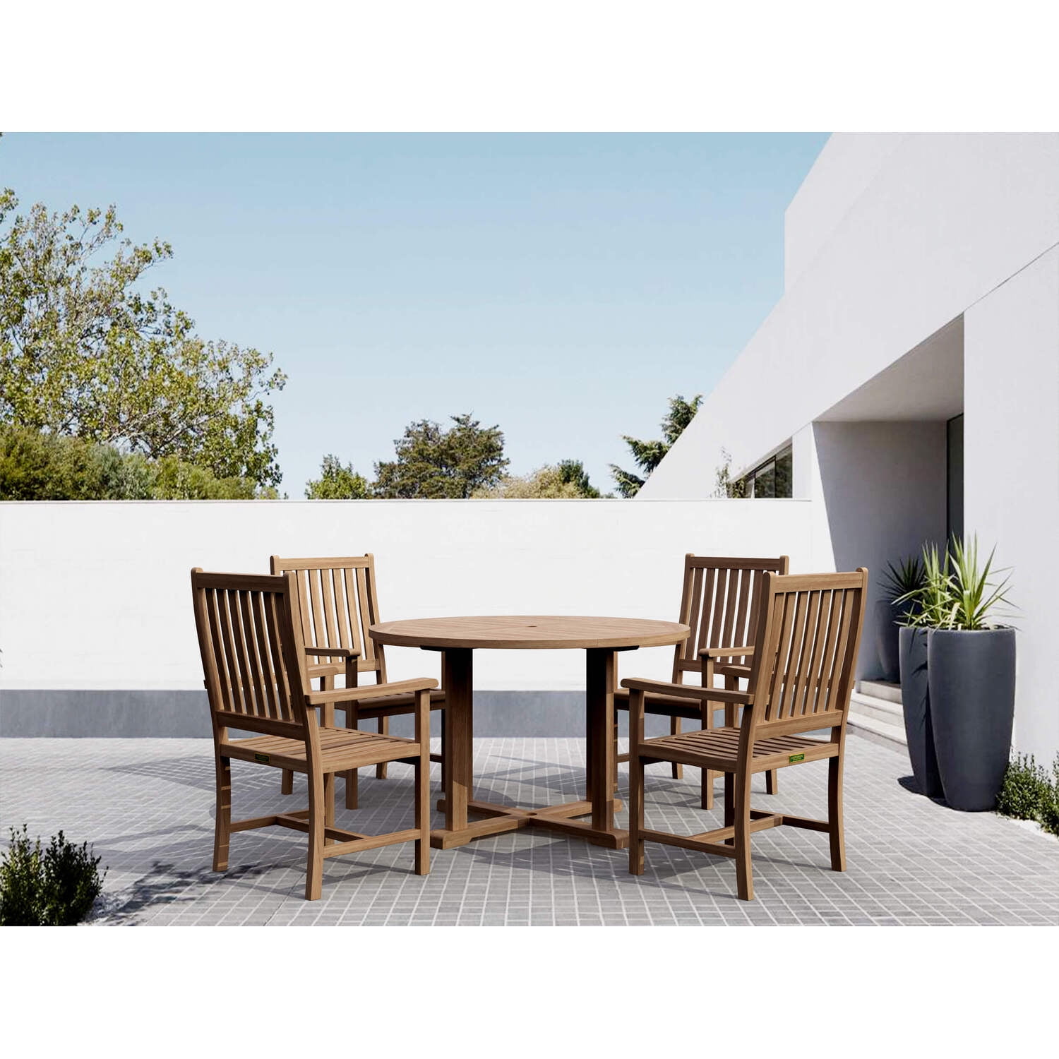 Tosca 4 - Person Round Outdoor Dining Set