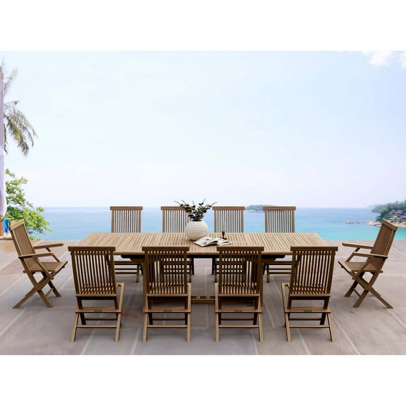 Anderson Teak Valencia Classic 11-Pieces Dining Set