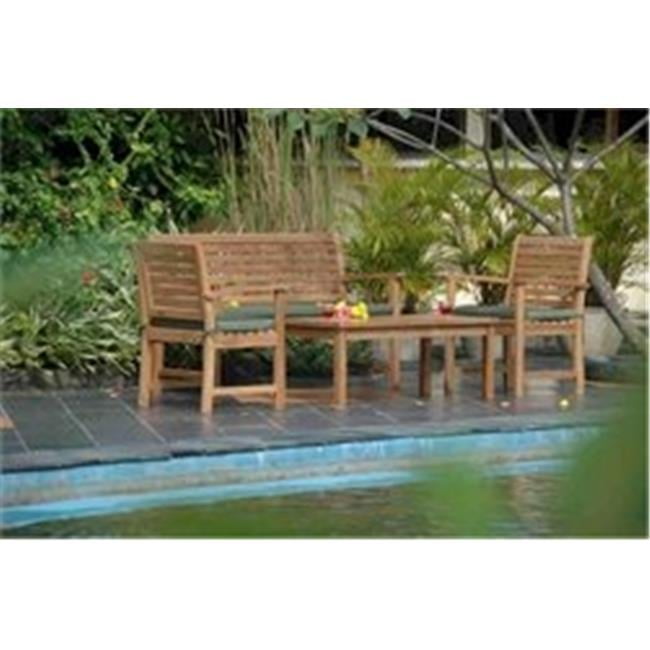 Victoria Montage 4-Piece Teak Outdoor Conversation Set