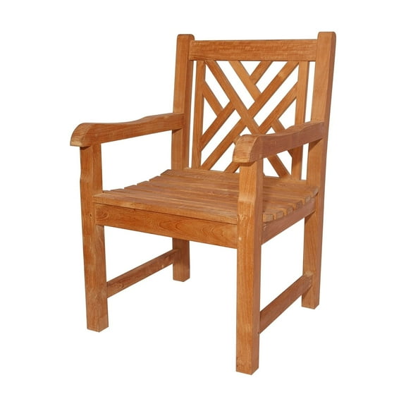 Anderson Teak Vilano Teak Outdoor Dining Chair - N/A