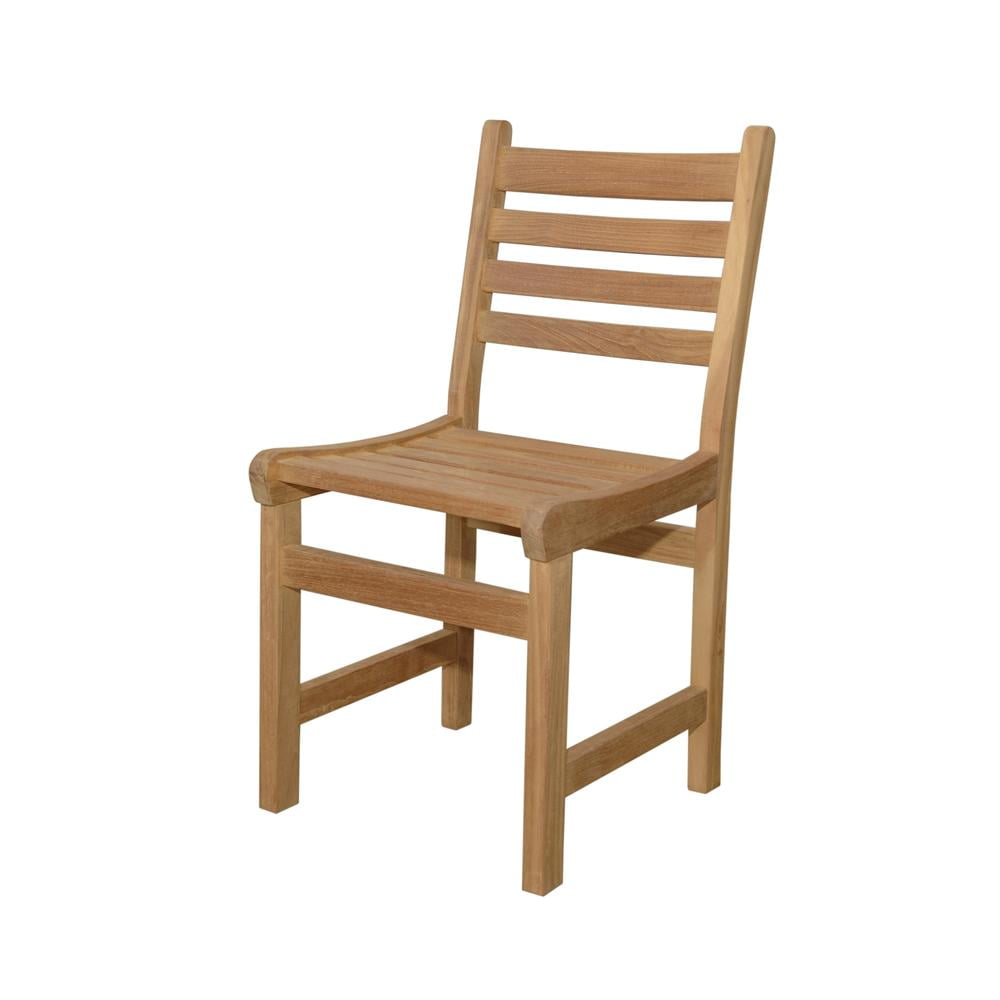 Teak Armless Outdoor Dining Chair