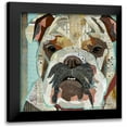 thumbnail image 1 of Anderson, Traci 12x12 Black Modern Framed Museum Art Print Titled - English Bulldog, 1 of 5