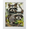 thumbnail image 1 of Anderson, Traci 19x24 White Modern Wood Framed Museum Art Print Titled - Raccoons, 1 of 4