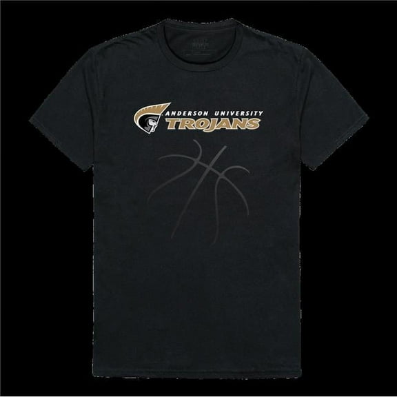 Anderson University Trojans College Basketball T-Shirt, Black - Small