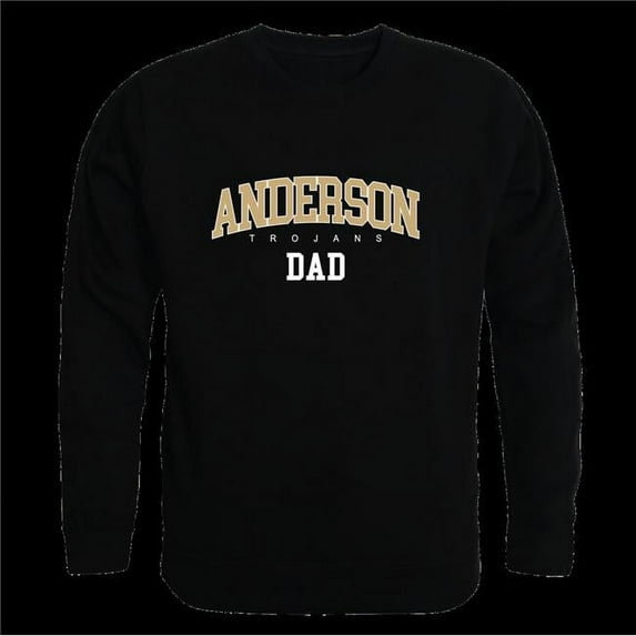 Anderson University Trojans Dad Crewneck Sweatshirt, Black - Extra Large