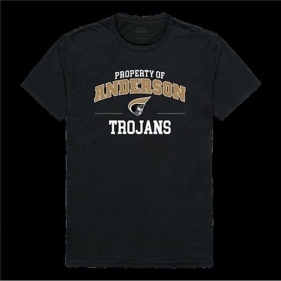 Anderson University Trojans Property College T-Shirt, Black - Small