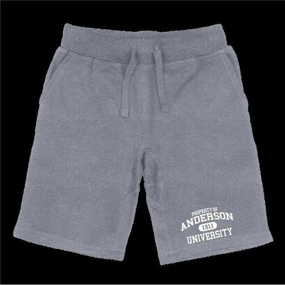 Anderson University Trojans Property Shorts, Heather Grey - Small