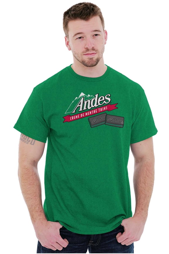 Andes Chocolate Mints Original Logo Men's Graphic T Shirt Tees Brisco Brands M