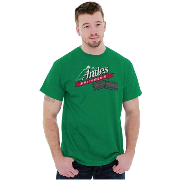 Andes Chocolate Mints Original Logo Men's Graphic T Shirt Tees Brisco Brands S