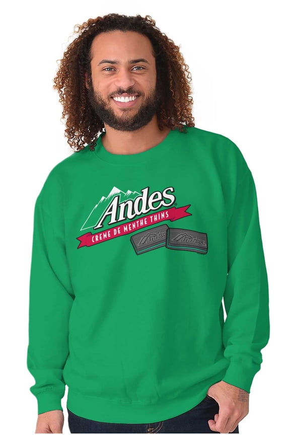 Andes Chocolate Mints Original Logo Sweatshirt for Men or Women Brisco Brands L