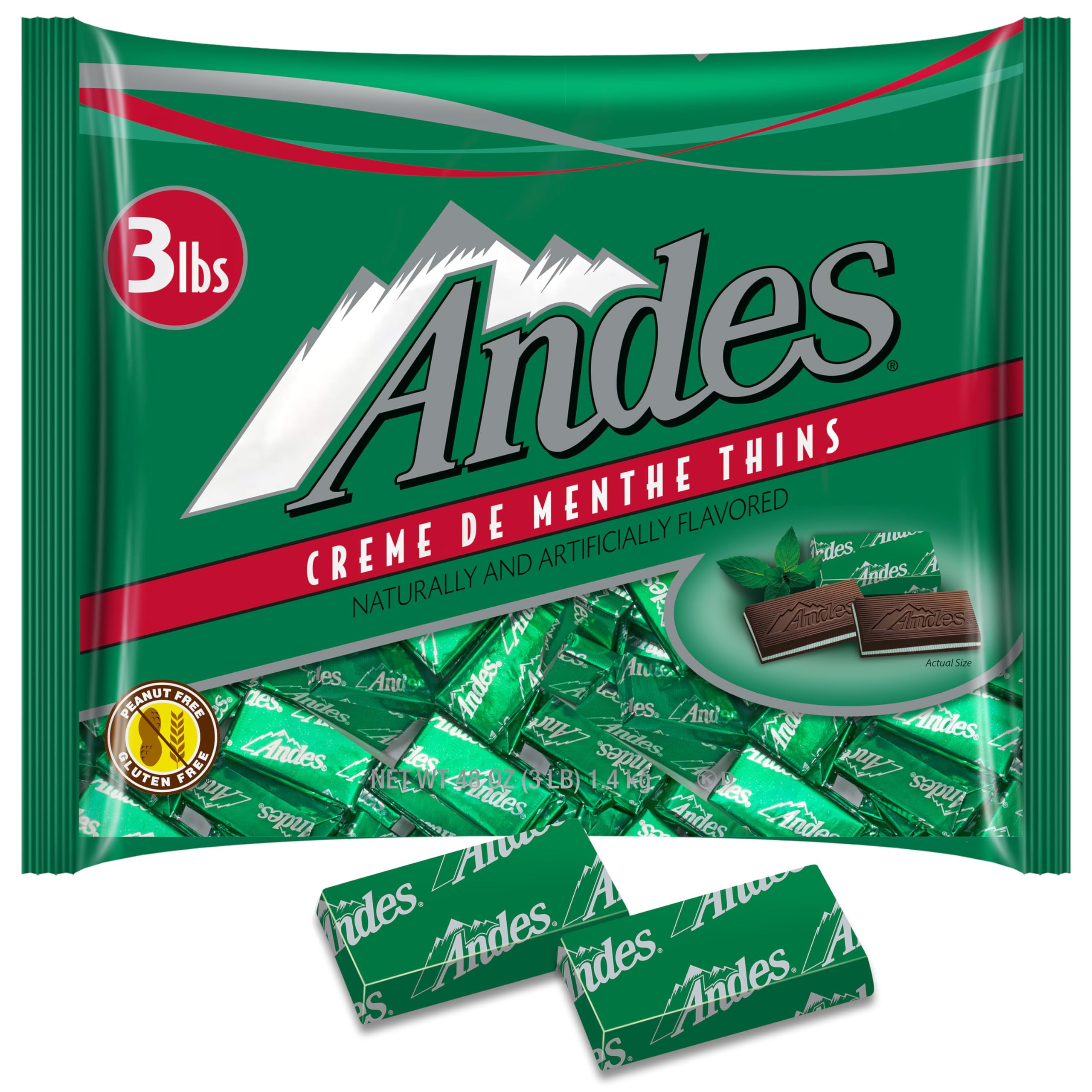 Andes Creme De Menthe Thin Mints 3 Pounds Of Bulk After Dinner Mints