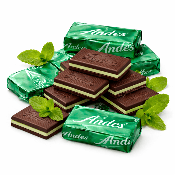 Andes Creme De Menthe Thins - Individually Wrapped Chocolate Mint - 1 lb