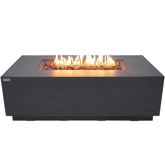 Andes Fire Table with internal propane tank holder -Dark Gray