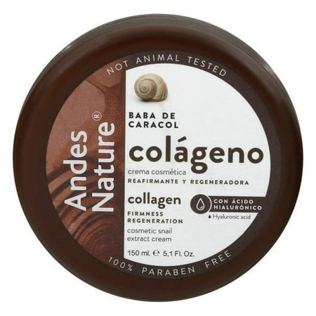 Andes Nature Caracol Cosmetic Snail Extract Cream, Facial Moisturizer, All Skin Types, 5.1 fl oz
