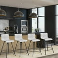 thumbnail image 1 of Andeworld 30" Swivel Bar Stools with Back Metal Barstools Set of 4 Counter Height Stools Gray Plastic Seat, 1 of 6