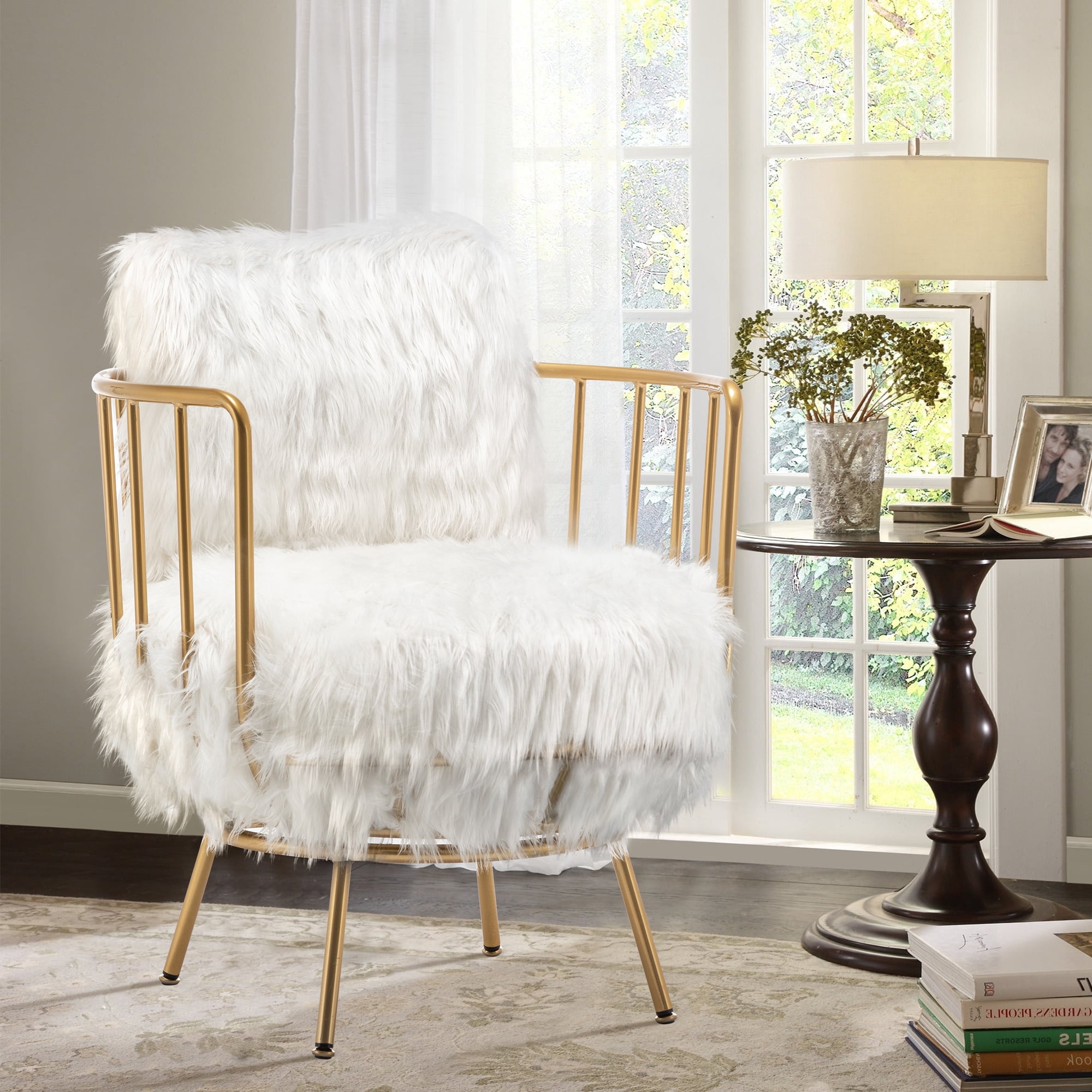 Andeworld Swivel Accent Barrel Chair,Barrel Arm Chair for Living Room ...