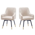 thumbnail image 1 of Andeworld Swivel Chairs Set of 2 Modern Upholstered Dining Chairs Arm Chair Living Room Accent Chairs Office Club Guest Brige, 1 of 5