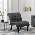 thumbnail image 1 of Andeworld Upholstered Accent Chair for Bedroom Living Room Lounge Chair with Wood Legs Gray Fabric, 1 of 8