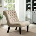 thumbnail image 1 of Andeworld Upholstered Chair for Bedroom Living Room Chairs Modern Accent Chair with Wood Legs Khaki Fabric, 1 of 7