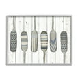 thumbnail image 1 of Andi Metz Water Poles Geometric Patterned Canoe Paddle Oars 20 in x 16 in Framed Painting Art Print, by Stupell Home Décor, 1 of 5
