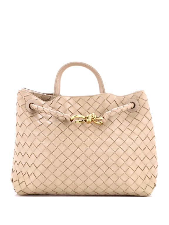 Andiamo Top Handle Bag Intrecciato Nappa Medium By Rebag