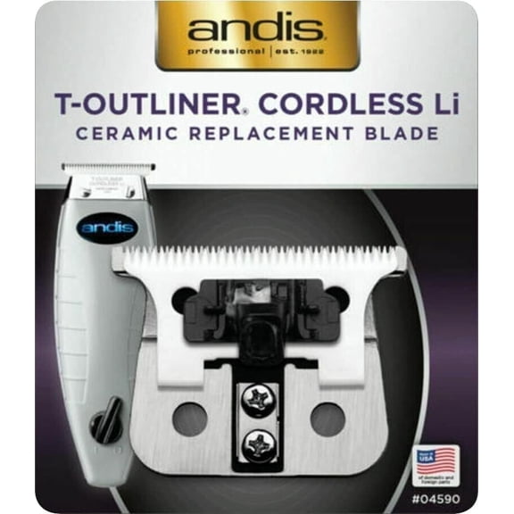 Andis 04590 CERAMIC Replacement Blade T-Outliner CORDLESS Li Trimmer Barber