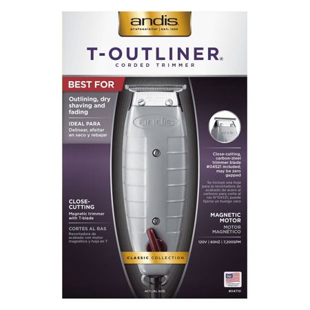 Andis 04710 Professional T-Outliner Corded Beard/Hair Trimmer with T-Blade