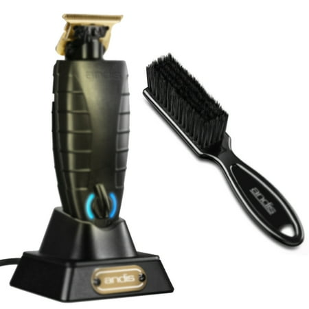 Andis 74100 GTX - EVO Cordless Li Trimmer With Charging Stand with Andis Fade Brush