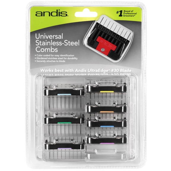 Andis AN Stainless Steel 8 Piece Comb Set