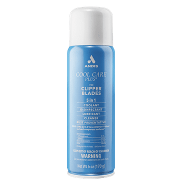 Andis Cool Care Spray, Cleans, Disinfects, Cools, Lubricates Hair Clippers Trimmers, 6oz Spray Can