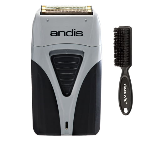 Andis Cordless Profoil Lithium Plus Titanium Foil Shaver with BeauWis Blade Brush