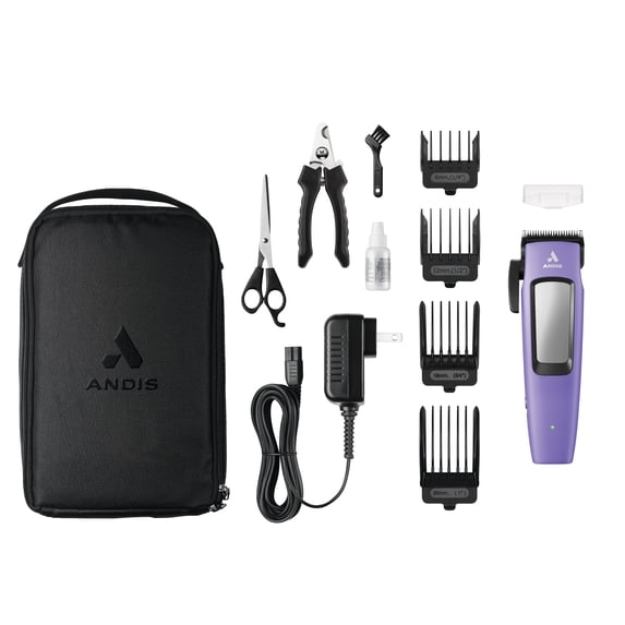 Andis Easy Clip Cordless II Clipper Kit, Purple