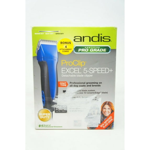 Andis Excel 5 Speed Detachable Blade Clipper Blue