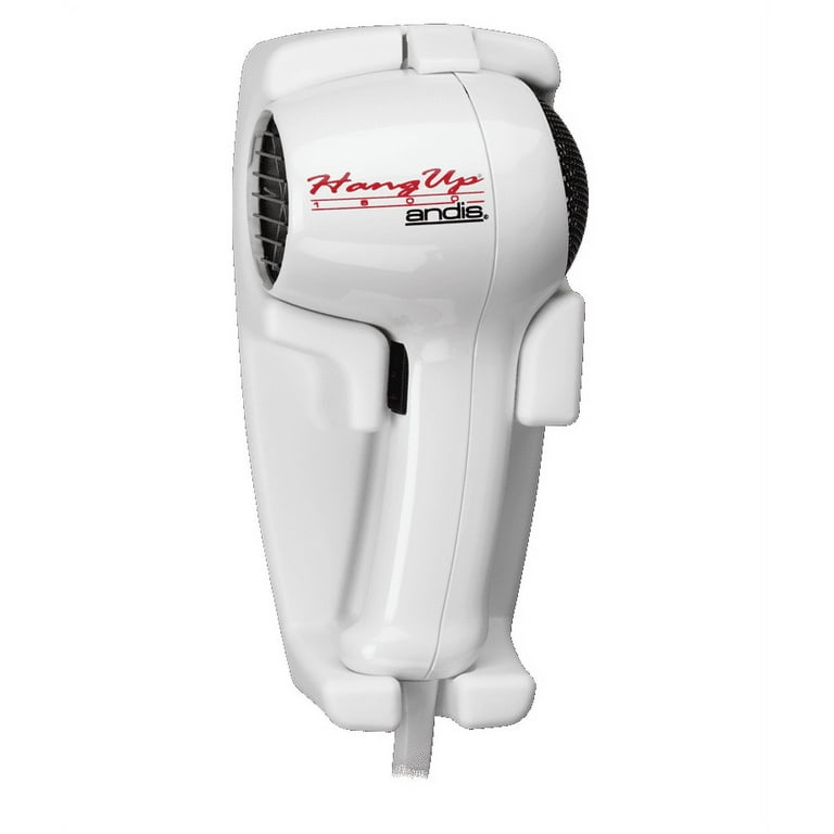 Andis Hang Up 1600 Watt Wall Mounted Hair Dryer, White