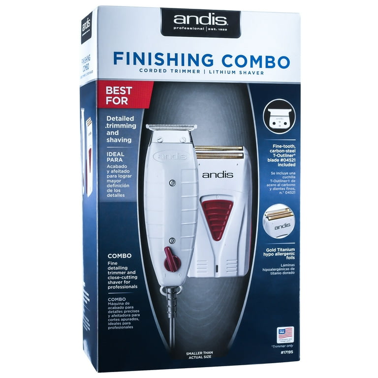 Andis Finishing Combo T-Outliner Beard & Hair Trimmer with T-Blade