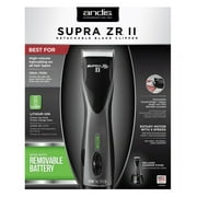 Andis Supra ZR II Cordless Ion Clipper DBLC-2 79005 with BeauWis Blade Brush
