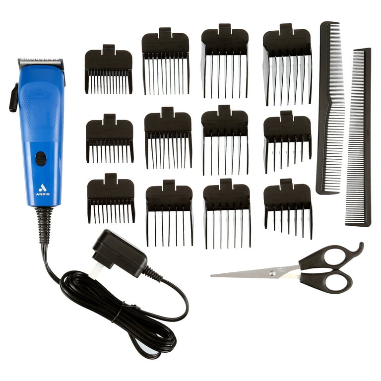 Professional Hairdresser Scissors on Electric Hair Clipper Stock