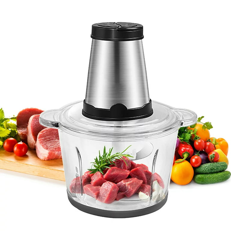 2 Speeds 300W Stainless Steel 2L/3L Capacity Electric Chopper Meat Grinder  Mincer Food Processor Slicer - AliExpress